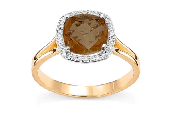 Pierścionek zaręczynowy z kwarcem dymnym czy z brylantem?