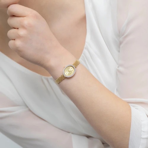 złote zegarki damskie